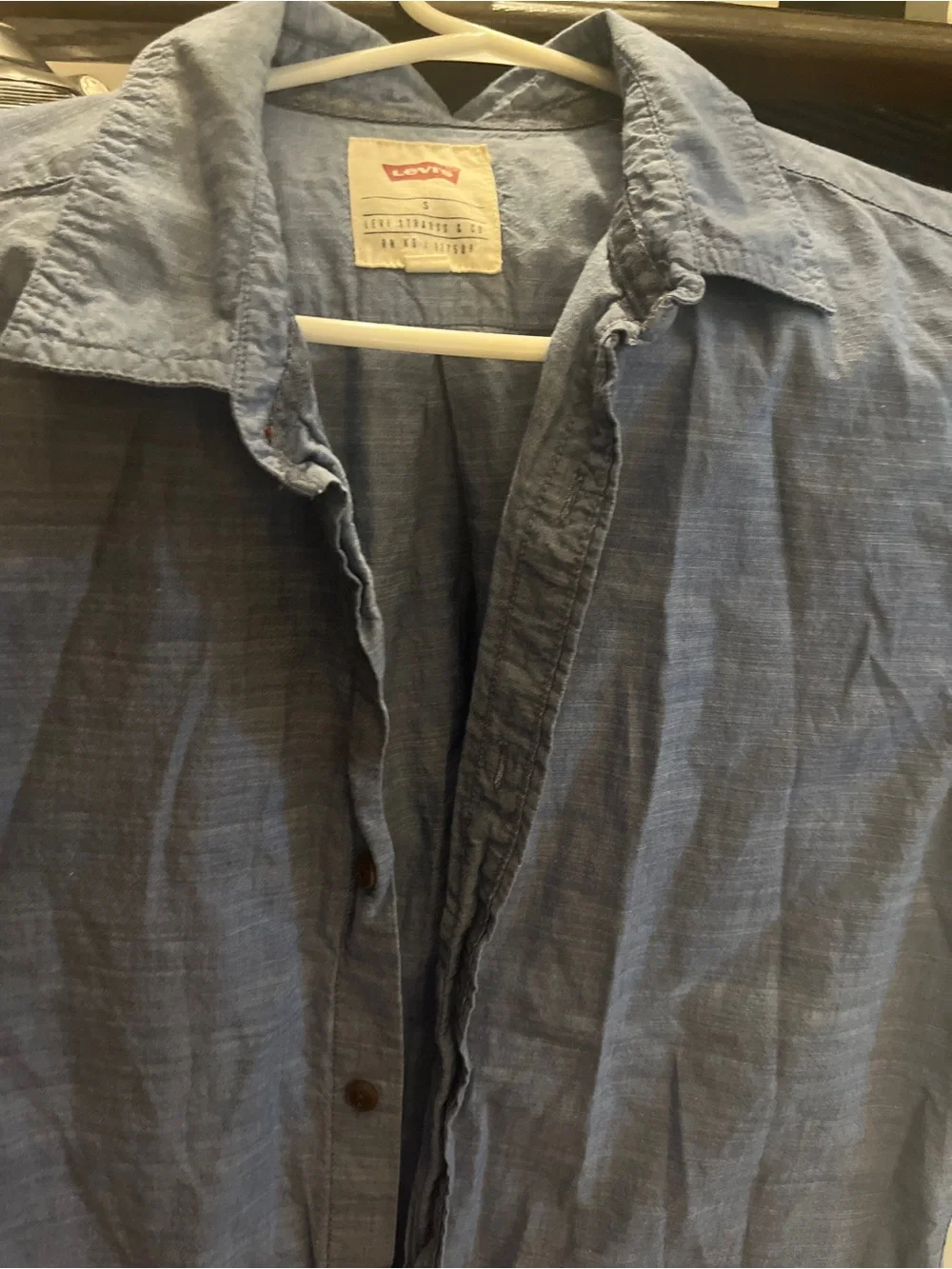 Levi's Light Blue Short Sleeve Button-Down Shirt